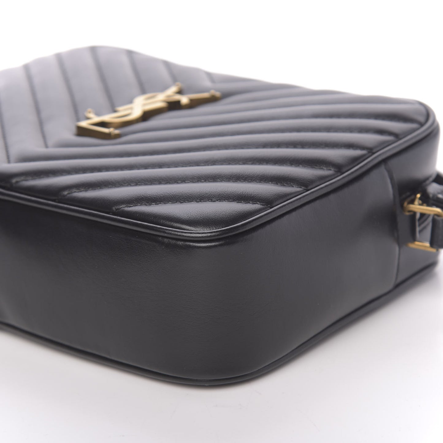 Calfskin Matelasse Monogram Lou Camera Bag Black