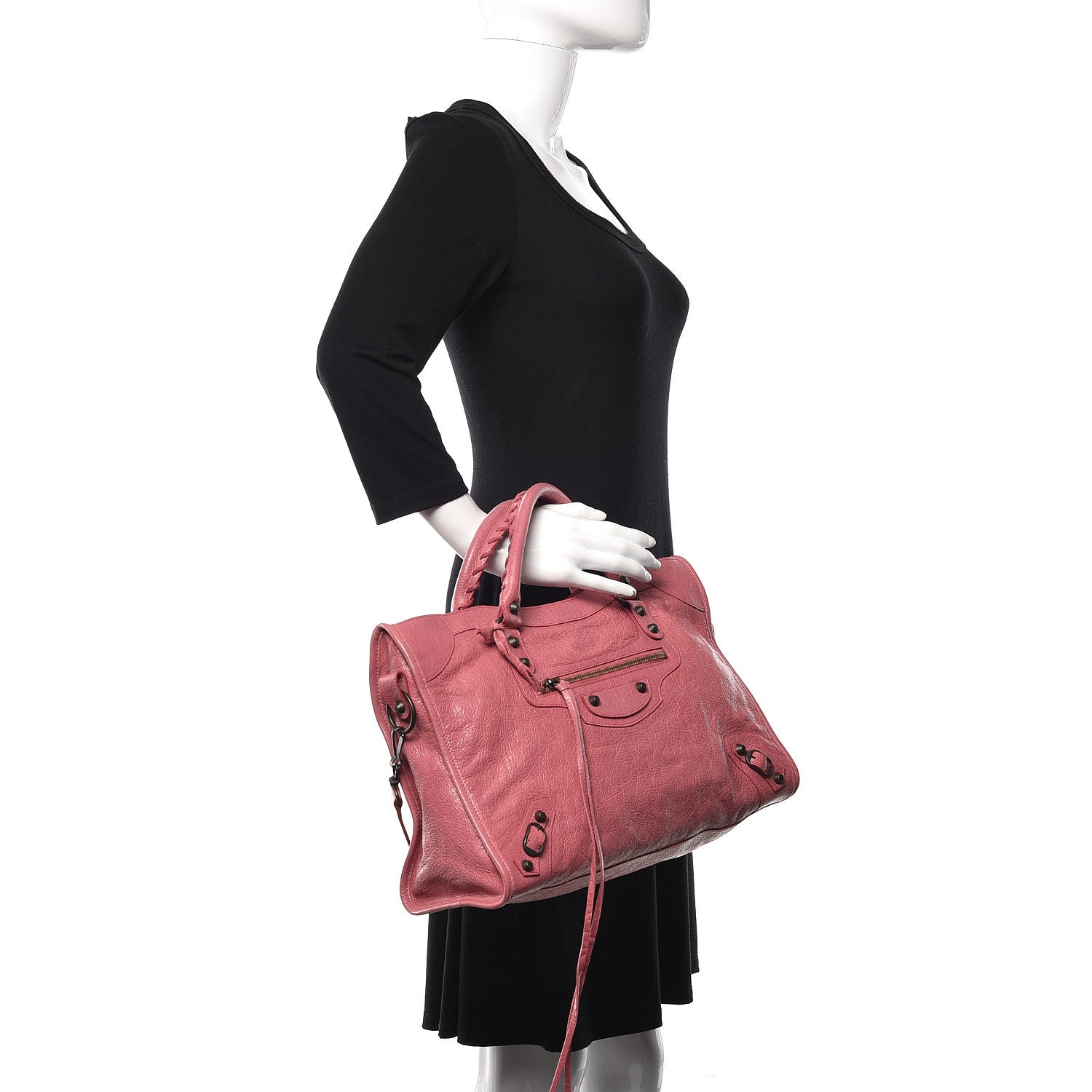 Balenciaga Agneau Classic Hardware City Rose Bombon Raspberry 2 of 12