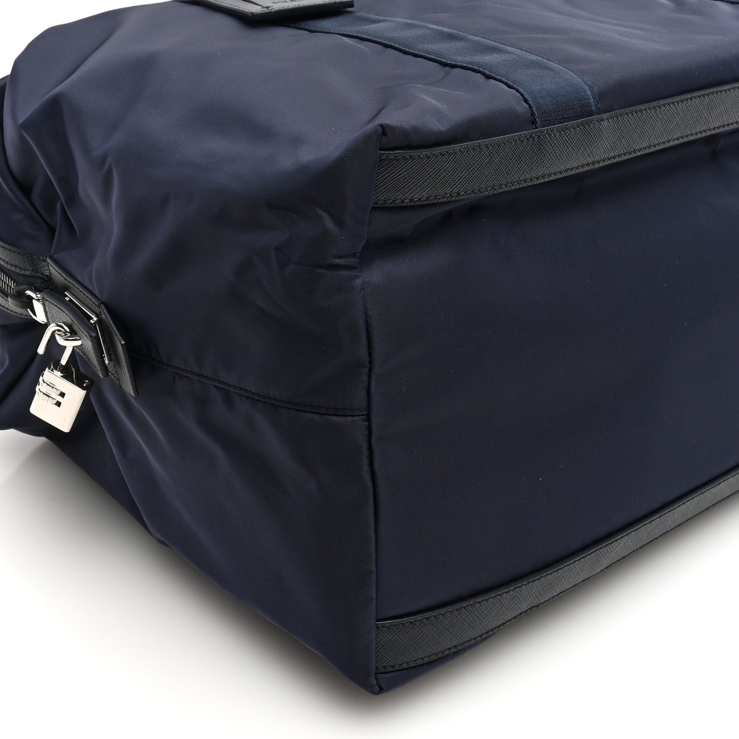 Re-Nylon Saffiano Duffle Bag Navy