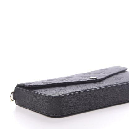 Louis Vuitton Empreinte Pochette Felicie Chain Wallet Black 8 of 10