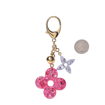 Louis Vuitton Resin Strass Glam Flower Bag Charm 2 of 5