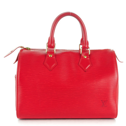 Louis Vuitton Epi Speedy 25 Castillan Red 1 of 11