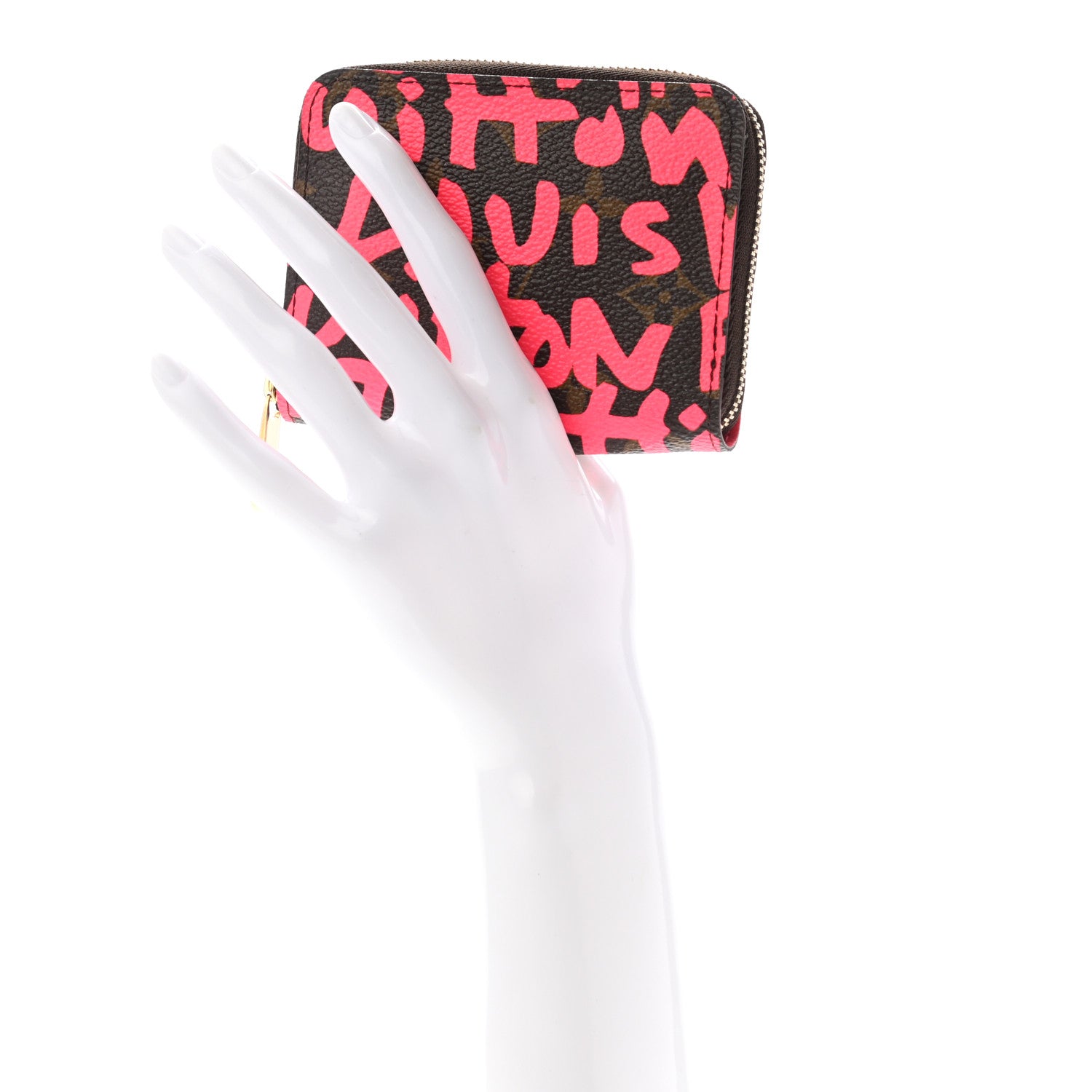 Louis Vuitton Monogram Graffiti Zippy Coin Purse Fuchsia 2 of 7