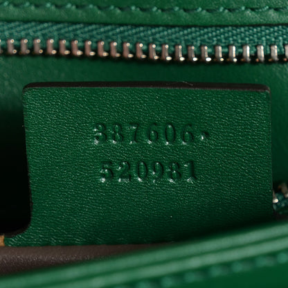 Gucci Shade Lux Calfskin Interlocking G Shoulder Bag Turtle Green 7 of 7