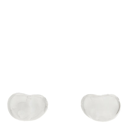 Tiffany Sterling Silver 11mm Elsa Peretti Bean Earrings 1 of 4