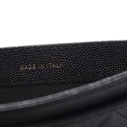 Chanel Caviar Quilted CC Strap Pouch Black 6 of 10