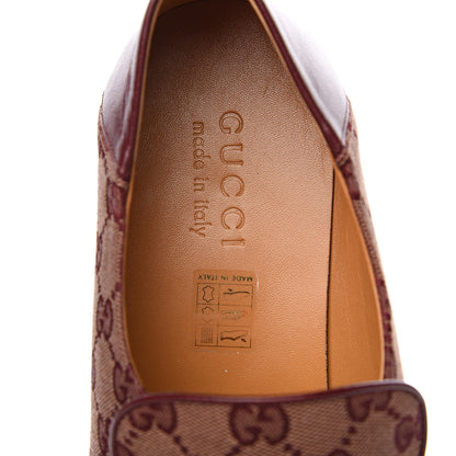 Gucci GG Monogram Granada Kid Mens Horsebit Loafers 10 Sahara Rubino Bright Bordeaux 5 of 9