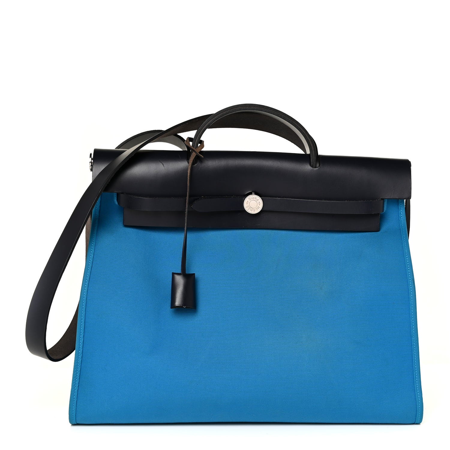 Hermes Toile Vache Hunter Herbag Zip 39 MM Bleu Zanzibar 3 of 17