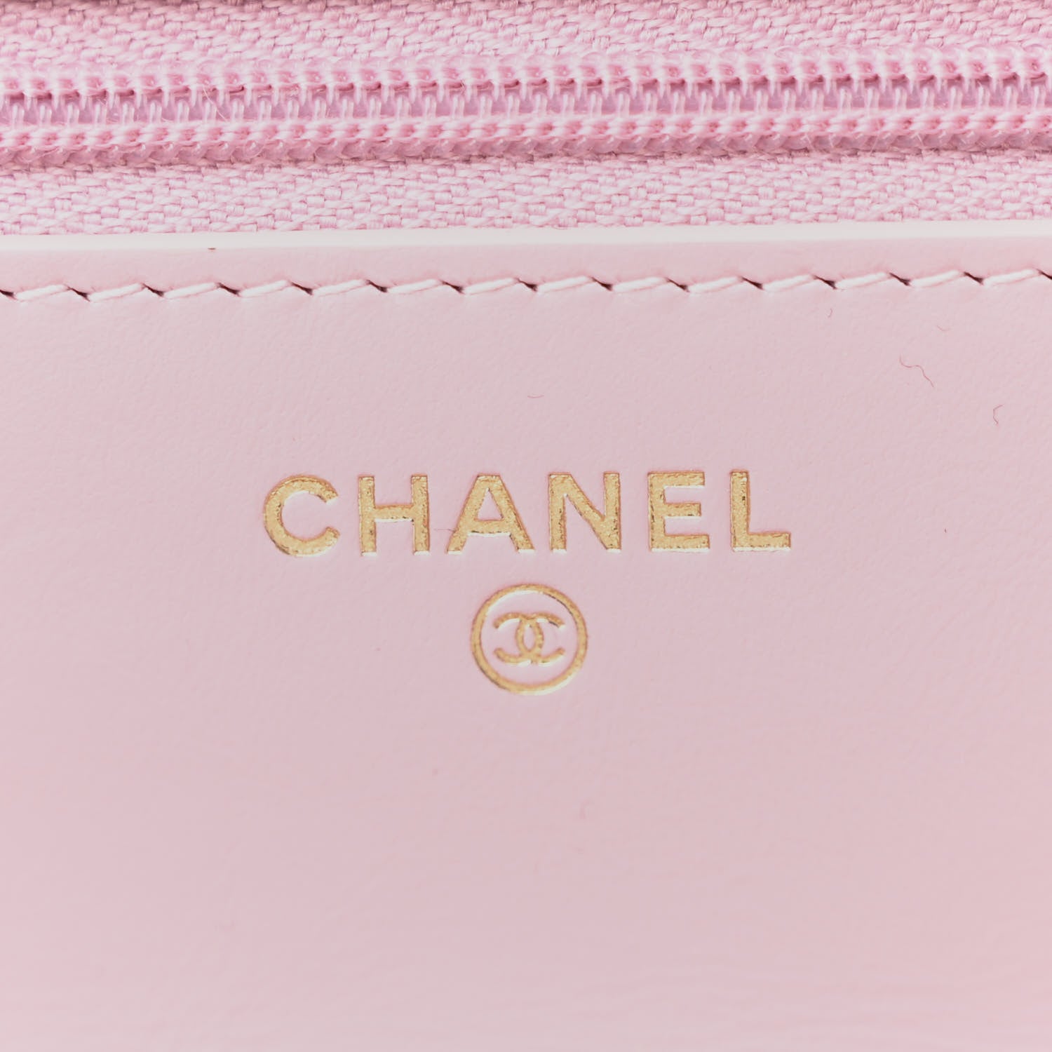 Chanel Shiny Calfskin Quilted Wallet on Chain WOC Pink 6 of 12