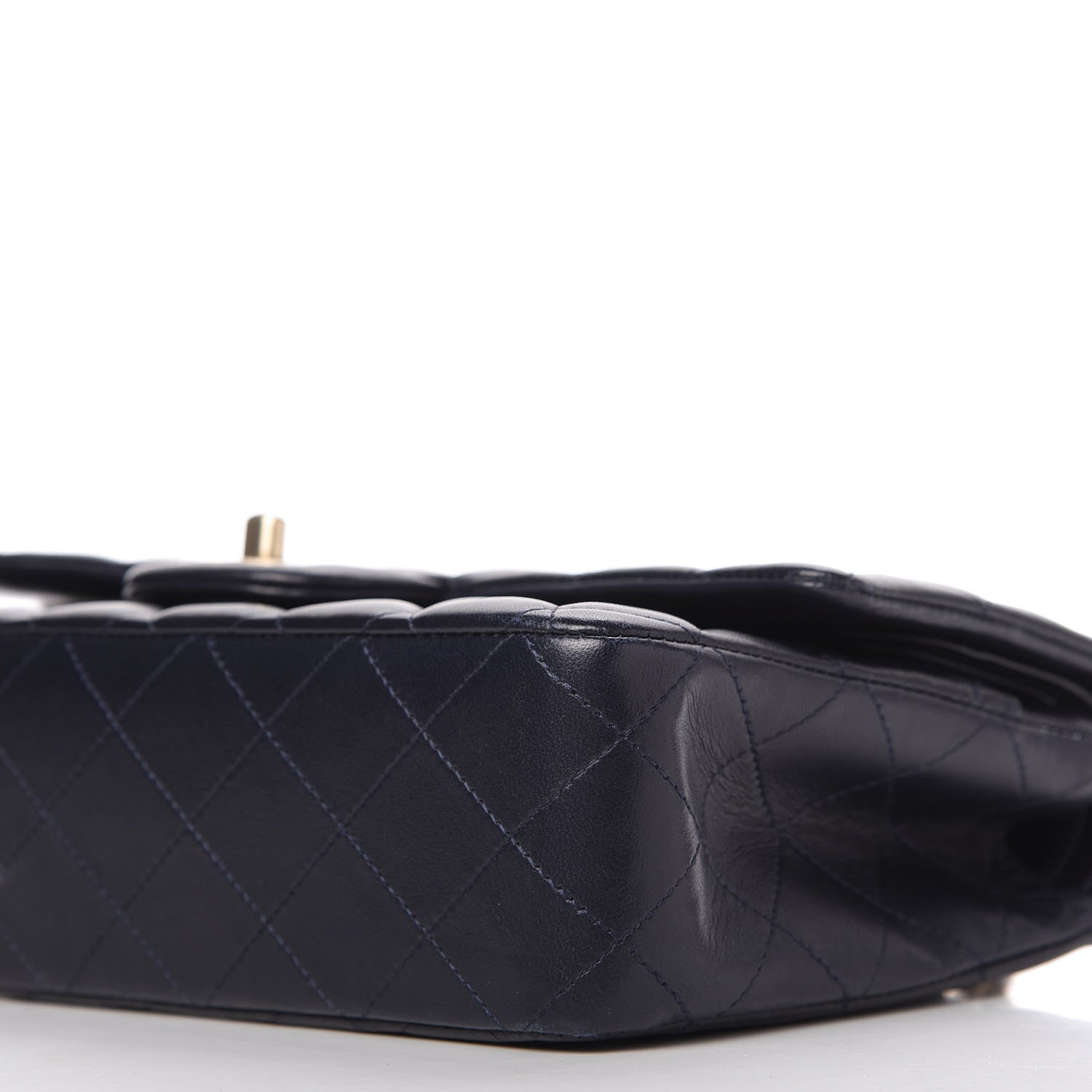 Chanel Lambskin Quilted Medium Double Flap Navy 7 of 12