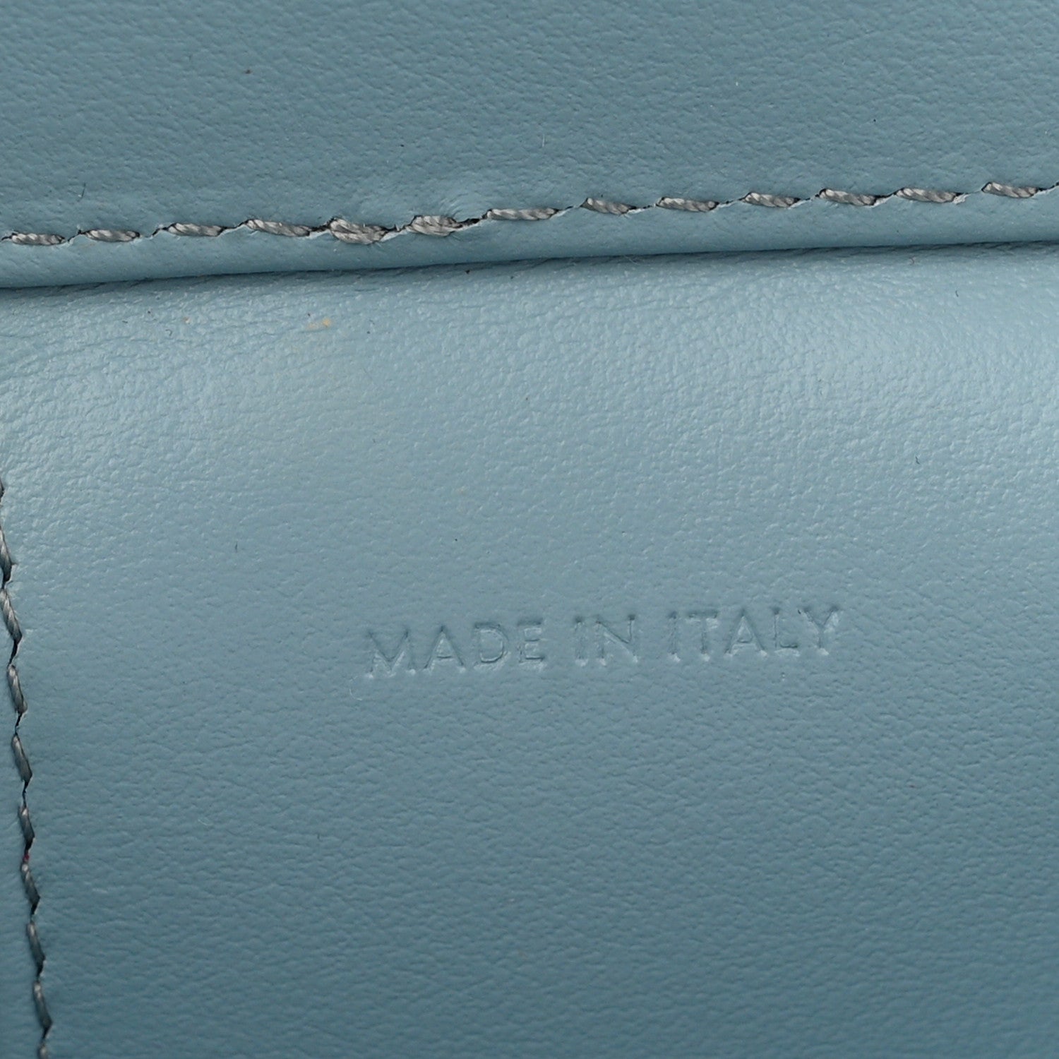 Celine Smooth Calfskin Cuir Triomphe Mini Vanity Case California Blue 6 of 11