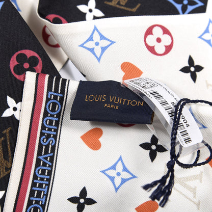 Louis Vuitton Silk Game On Bandeau Black White 4 of 4