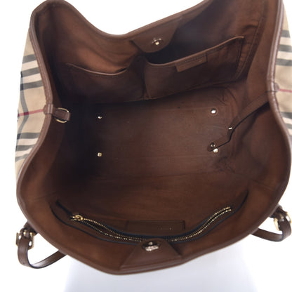 Burberry Horseferry Check Small Canterbury Tote Tan 5 of 20