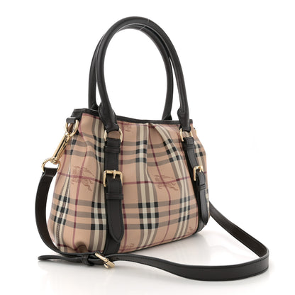 Burberry Haymarket Check Small Northfield Tote Chocolate 2 of 12