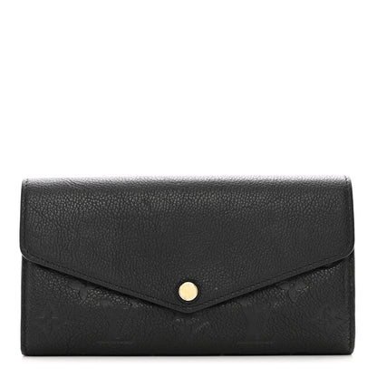 Louis Vuitton Empreinte Sarah Wallet NM Black 1 of 8