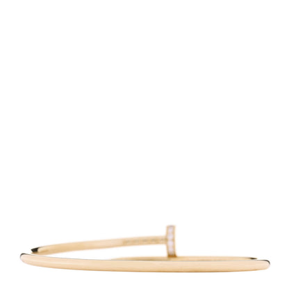 Cartier 18K Yellow Gold Diamond Small Juste Un Clou Bracelet 15 2 of 5