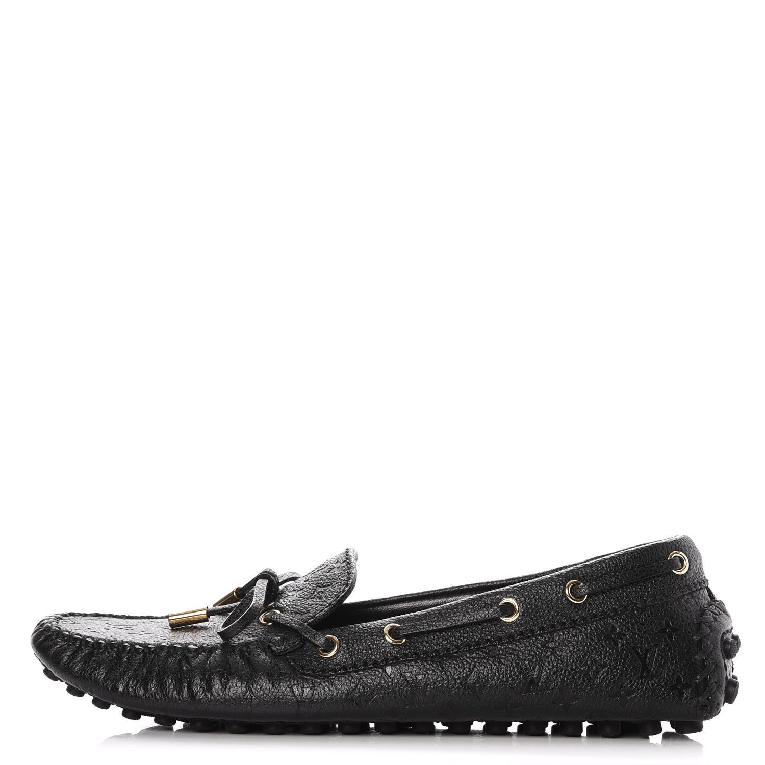 Louis Vuitton Calfskin Monogram Gloria Loafers 40 Black 1 of 9
