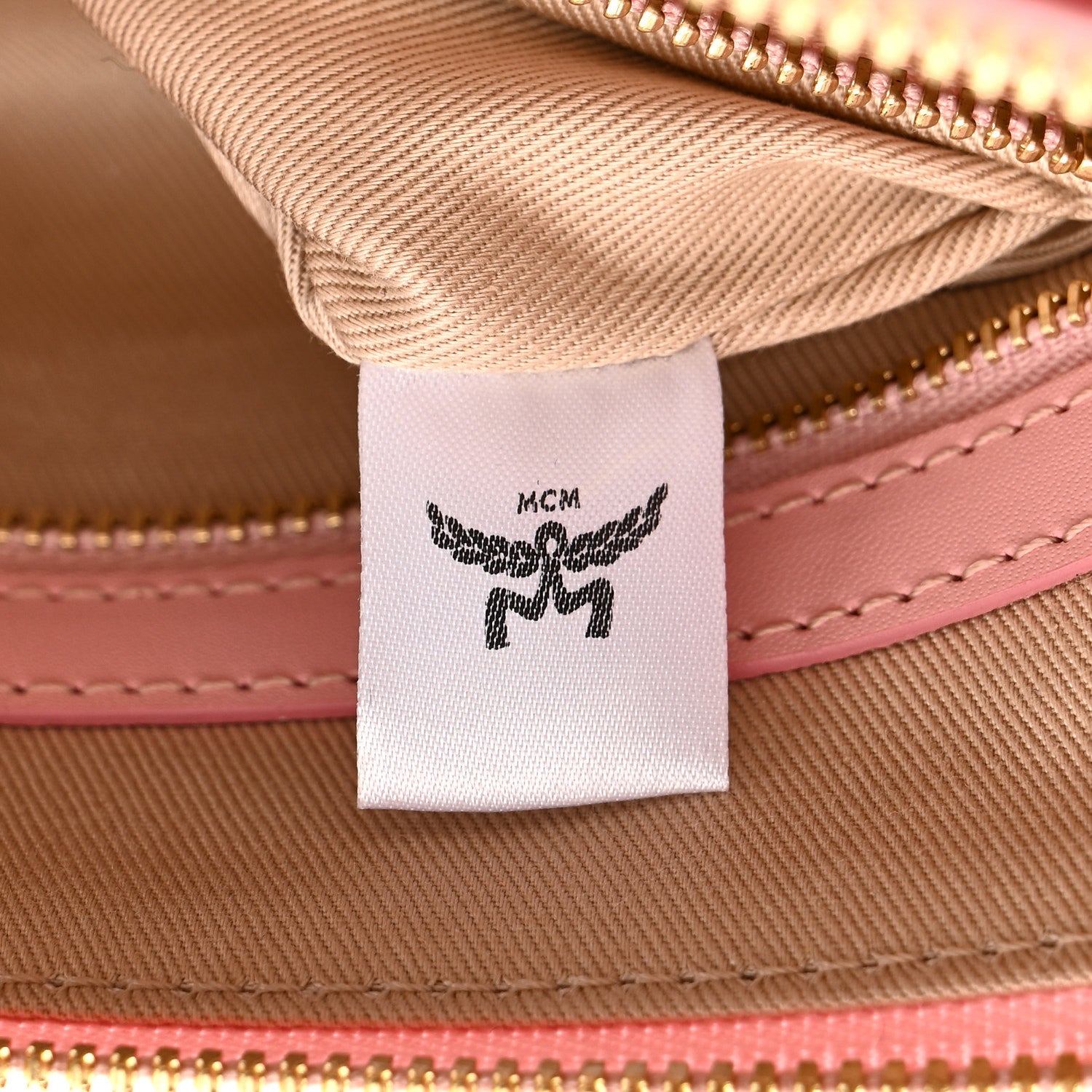 MCM Visetos Medium Crossbody Pouch Soft Pink 1820718 – FASHIONPHILE