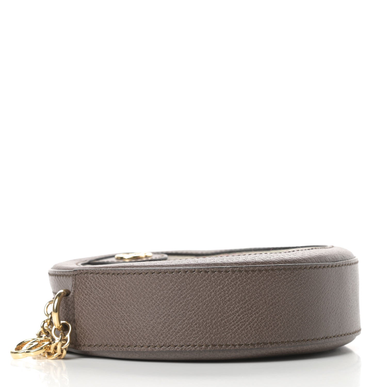 Gucci GG Supreme Monogram Web Mini Ophidia Round Shoulder Bag Brown 4 of 10