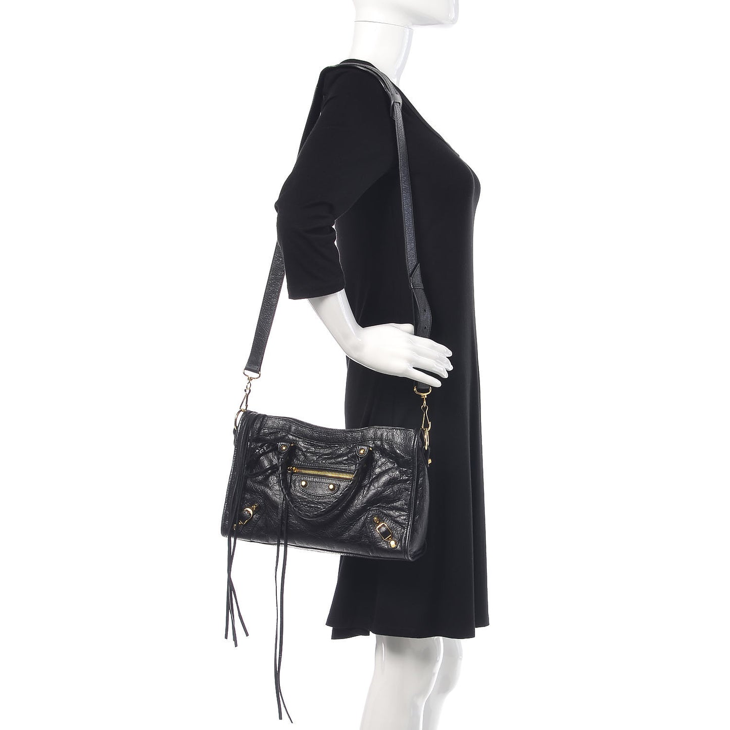 Agneau Classic Gold Hardware S City Black