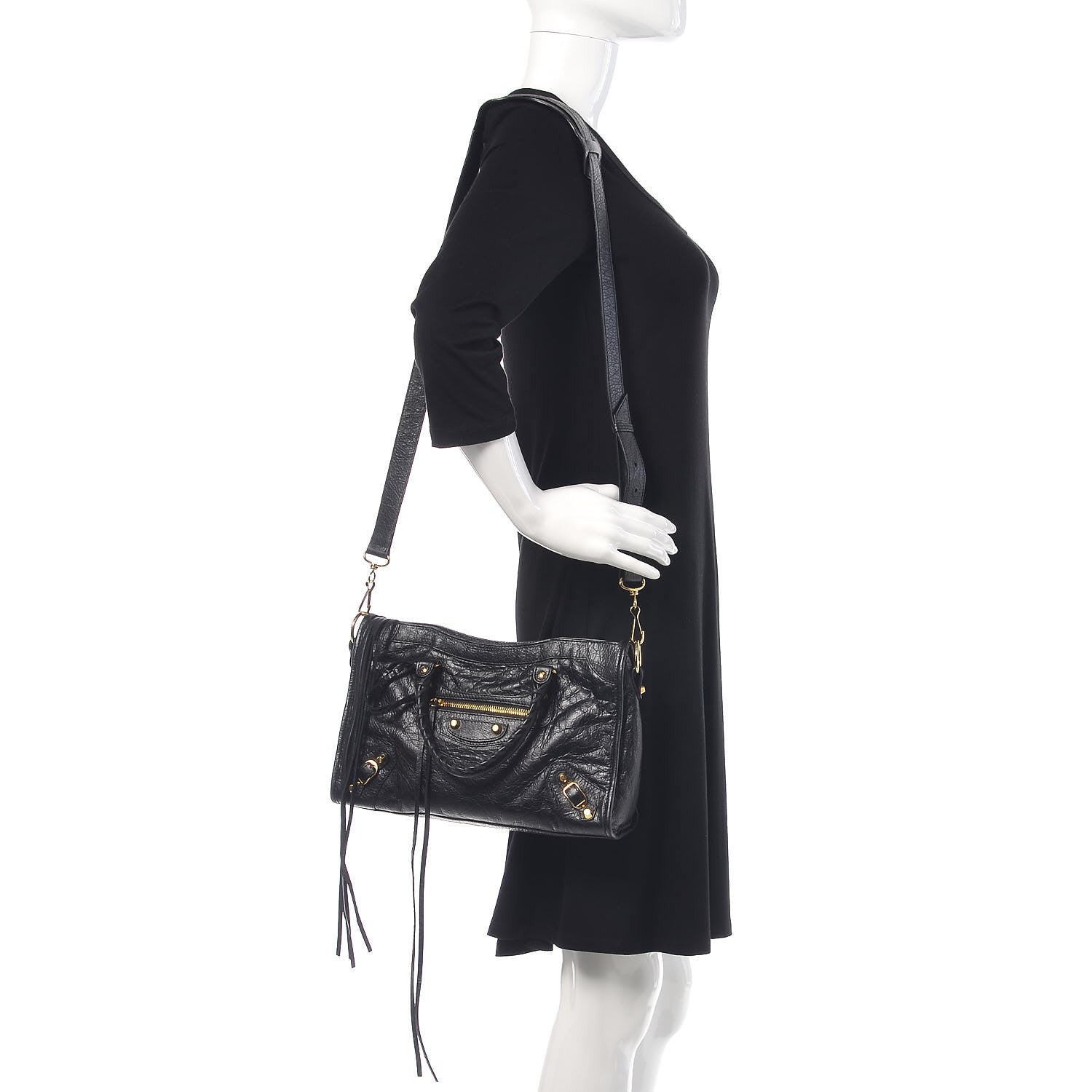 Balenciaga Agneau Classic Gold Hardware S City Black 2 of 8