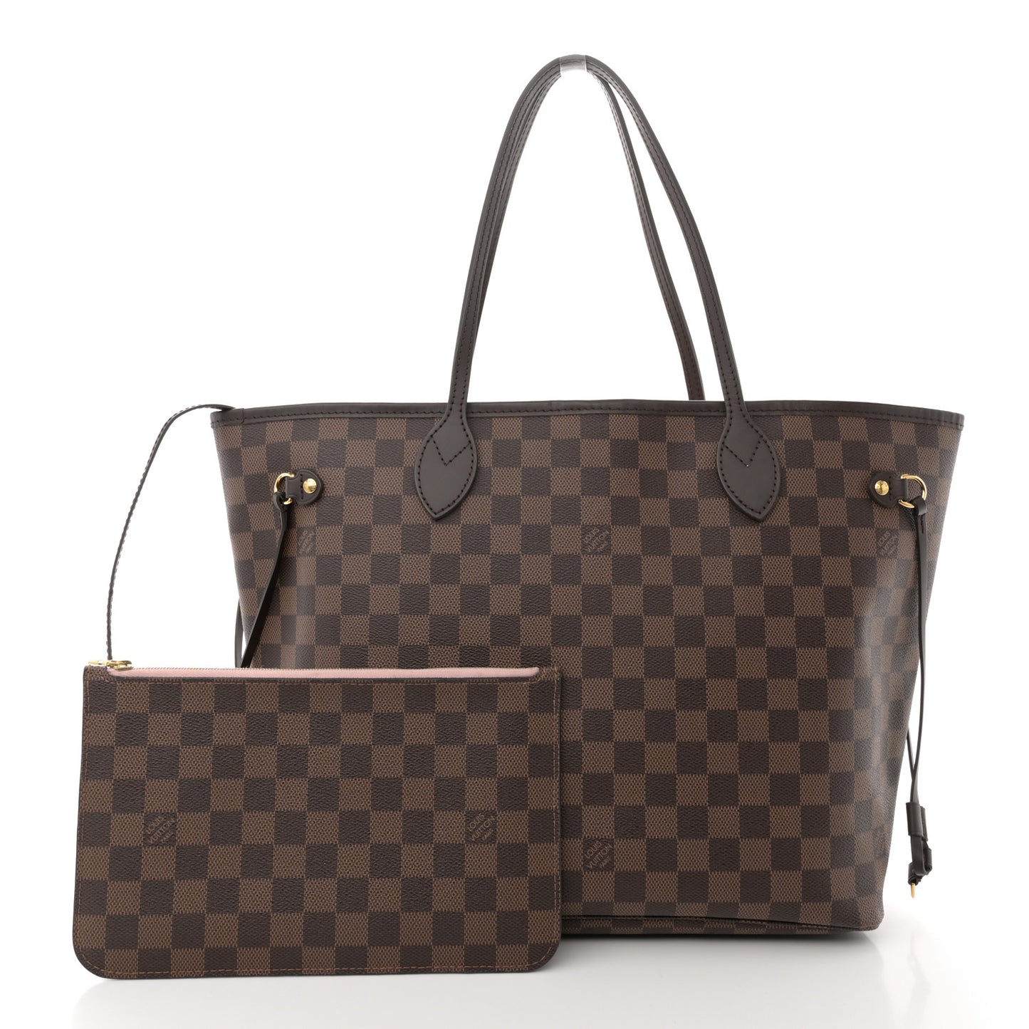 Damier Ebene Neo Neverfull MM Rose Ballerine