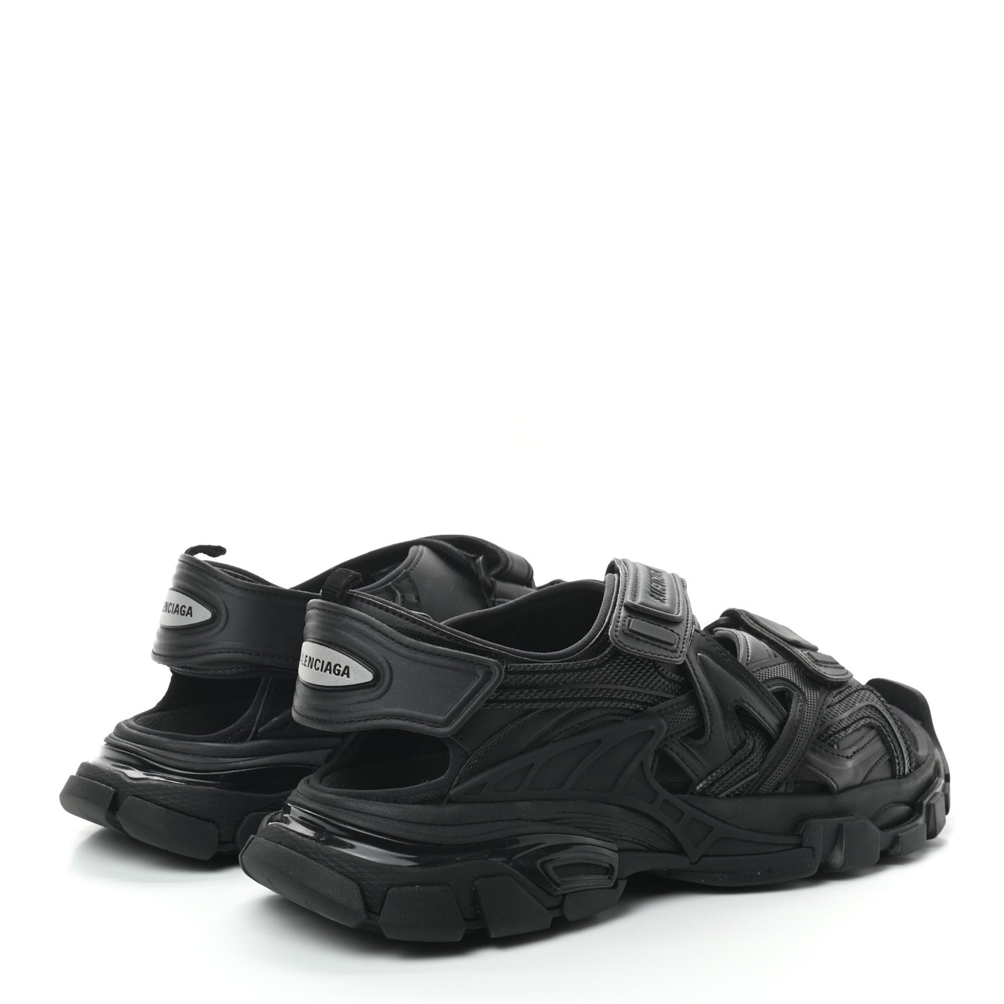 Neoprene Rubber Mens Track Sandals 41 Black