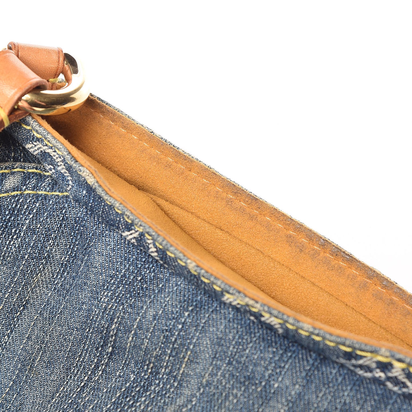 Monogram Denim Mini Pleaty Blue