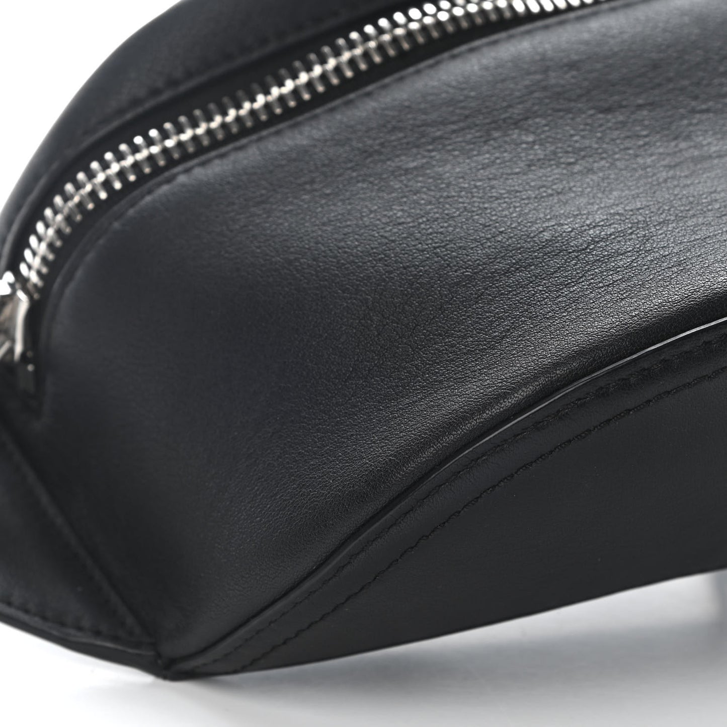 Calfskin Chain Belt Bag Black