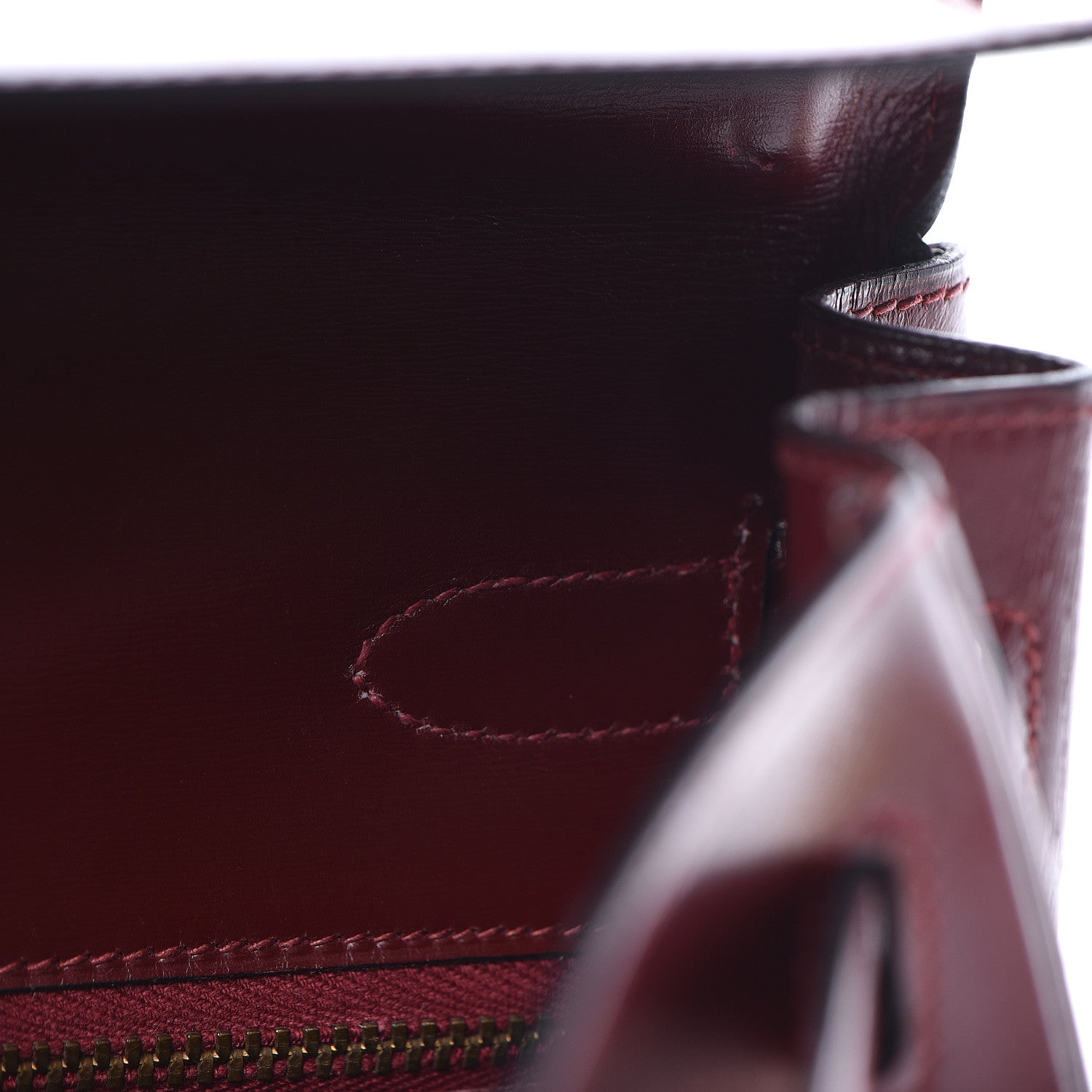 Hermes Box Kelly Retourne 32 Rouge H 11 of 38