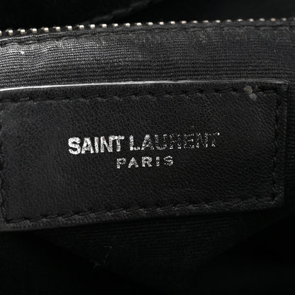 Saint Laurent Calfskin Y Quilted Monogram Small Loulou Backpack Black 6 of 12