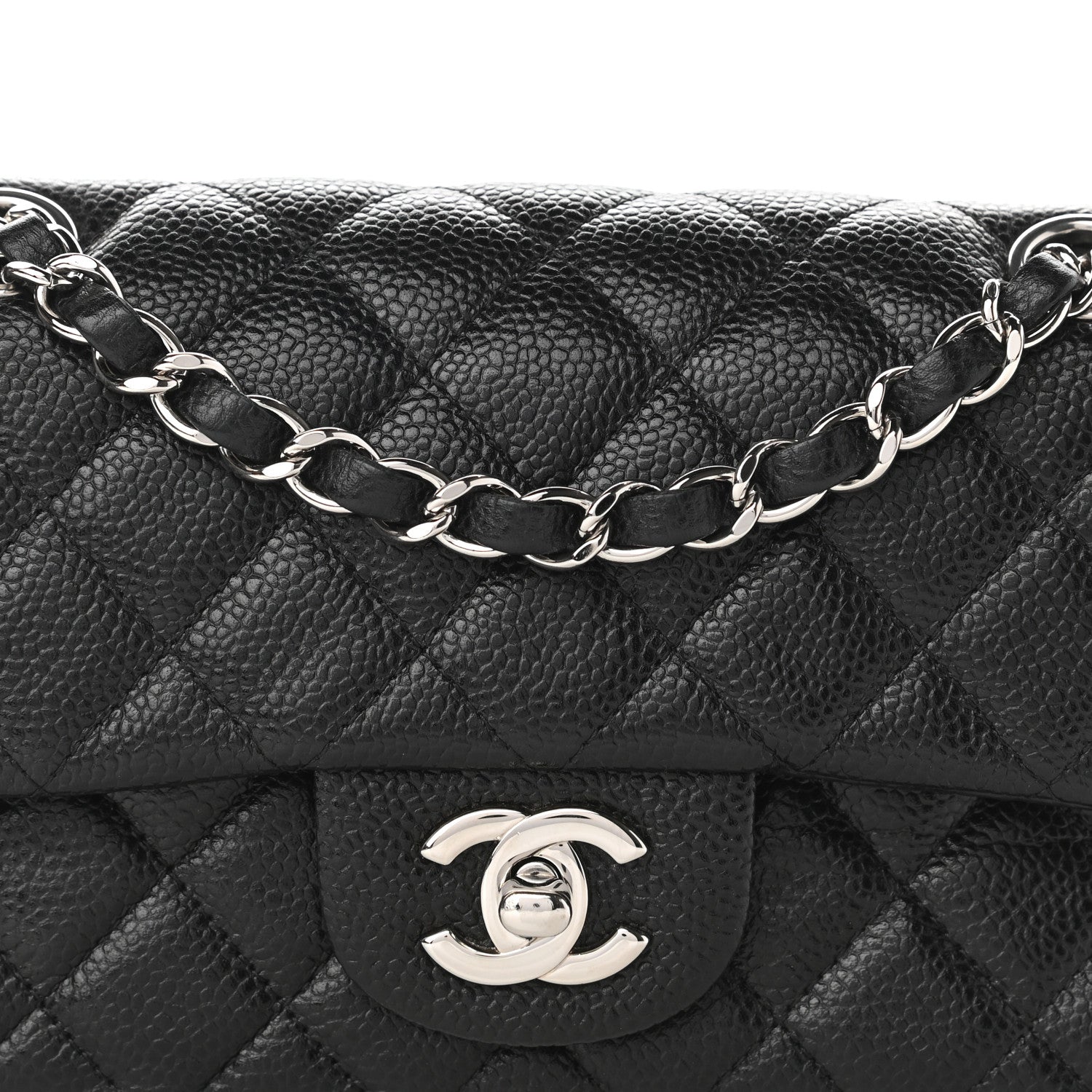 Chanel Caviar Quilted Mini Rectangular Flap Black 15 of 19