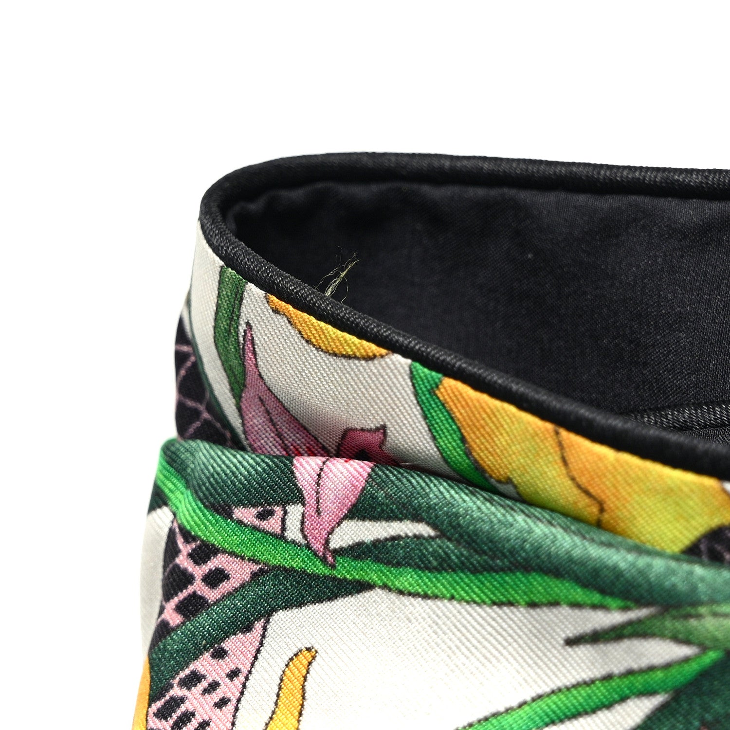 Gucci Silk Floral Snake Print Headband White 5 of 11