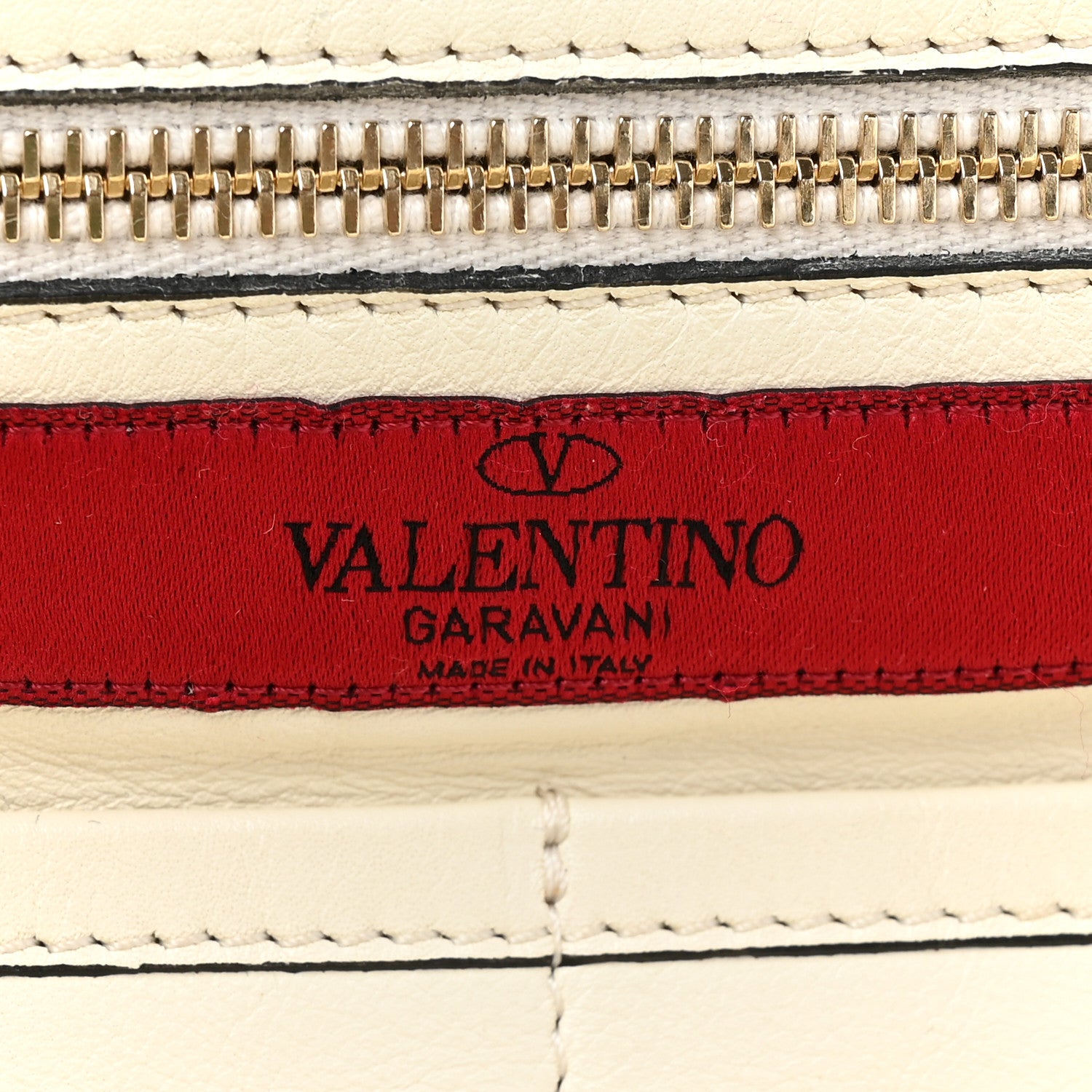 Valentino Garavani VALENTINO GARAVANI Vitello Medium Rockstud Tote Ivory 6 of 14