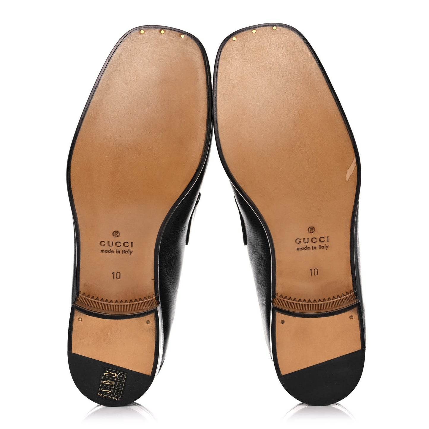 X DISNEY Goatskin Donald Duck Embroidered Mens Horsebit Loafers 10 Black