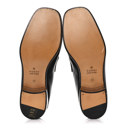 Gucci X DISNEY Goatskin Donald Duck Embroidered Mens Horsebit Loafers 10 Black 6 of 11