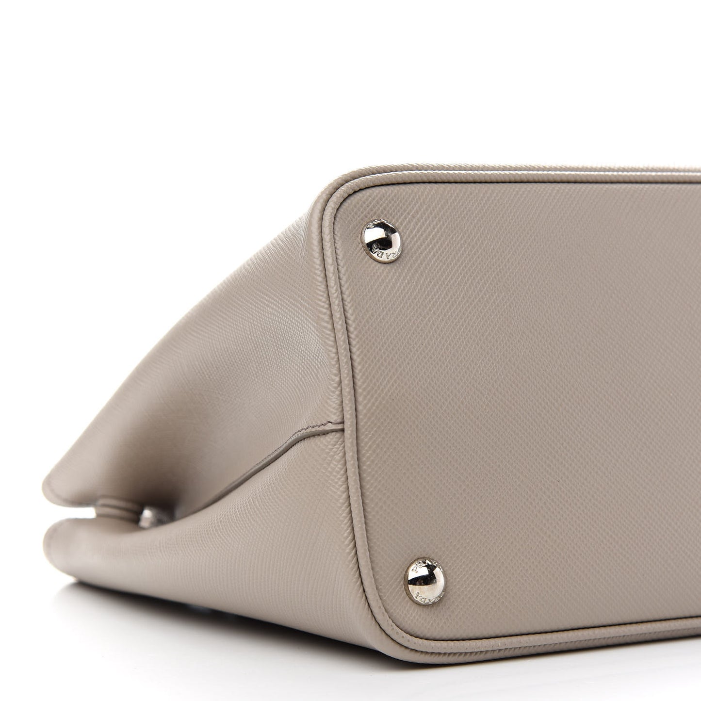 Saffiano Cuir Small Double Handle Tote Pomice