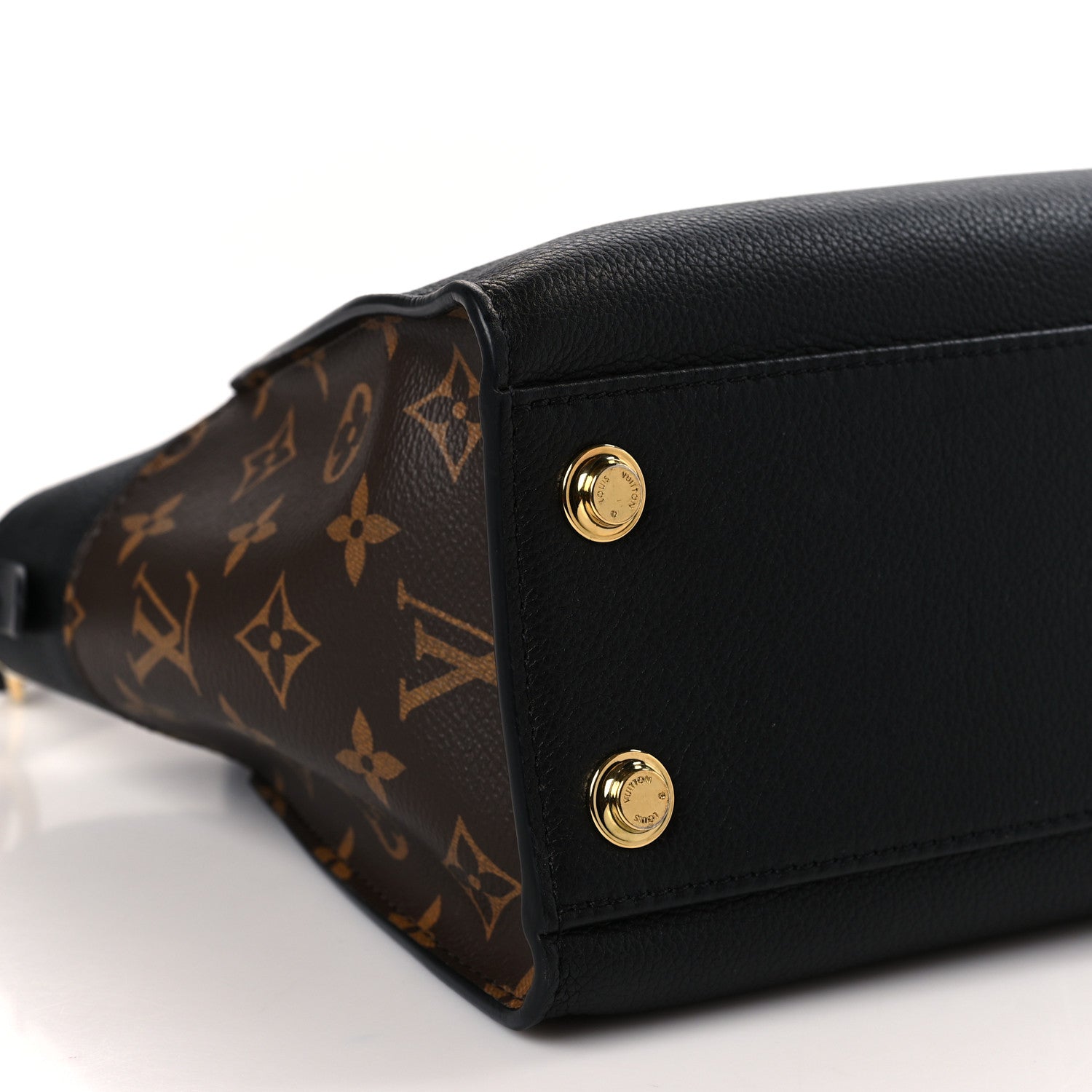 Louis Vuitton Calfskin Monogram On My Side PM Black 7 of 8
