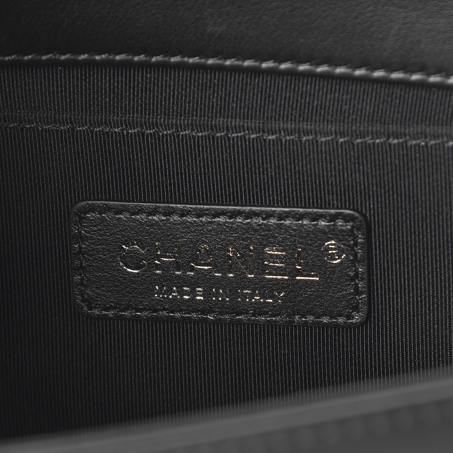 Calfskin Quilted Medium Boy Flap Black