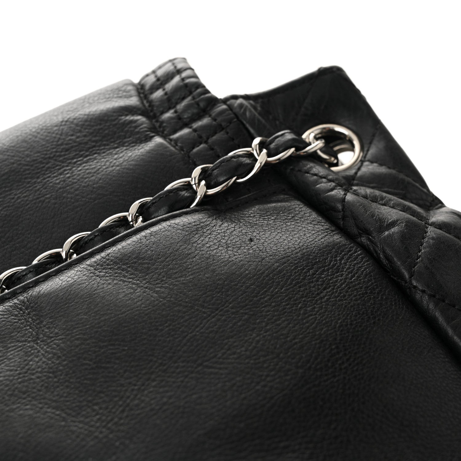 Chanel Calfskin Medium On the Bund Flap Black 11 of 14