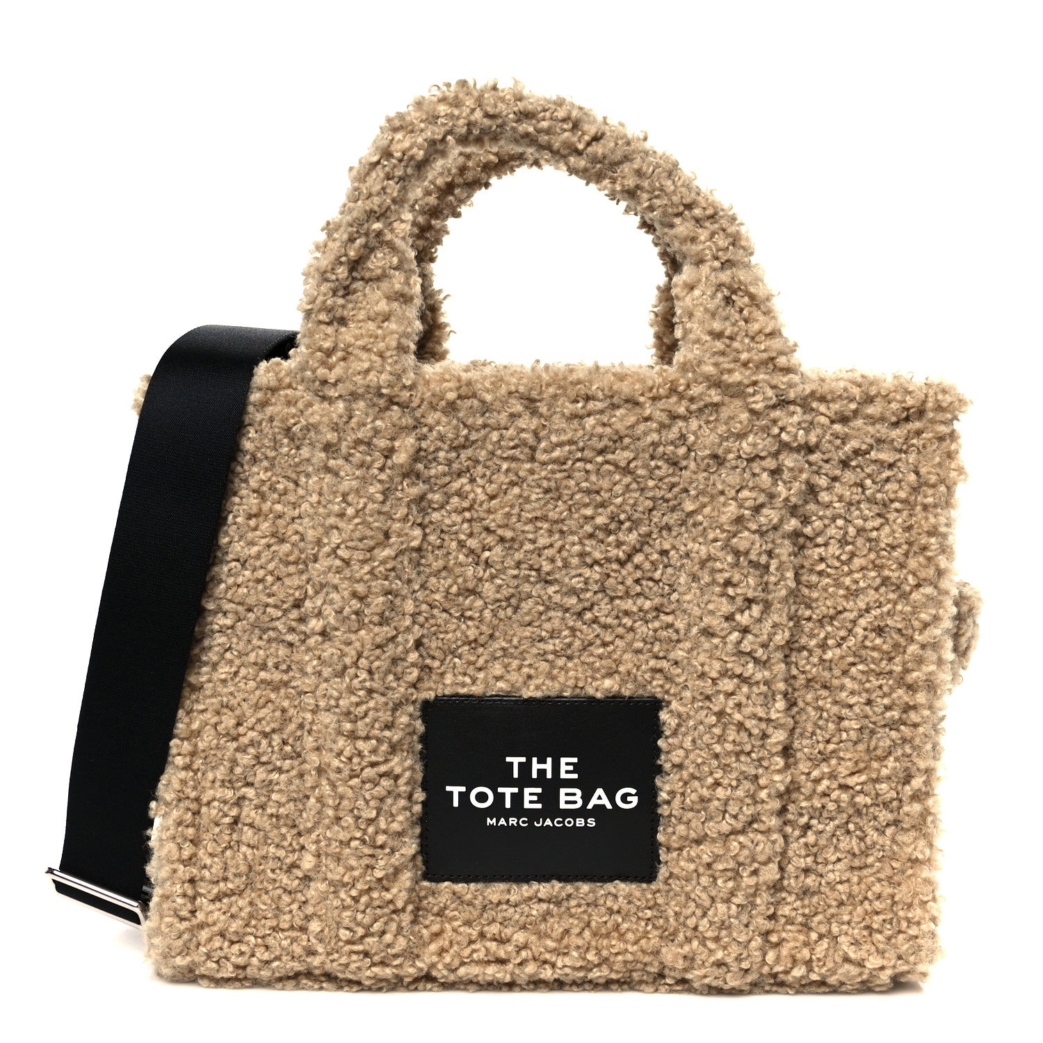 Marc Jacobs Polyester Cotton Medium The Teddy Traveler Tote Bag Beige 1 of 10
