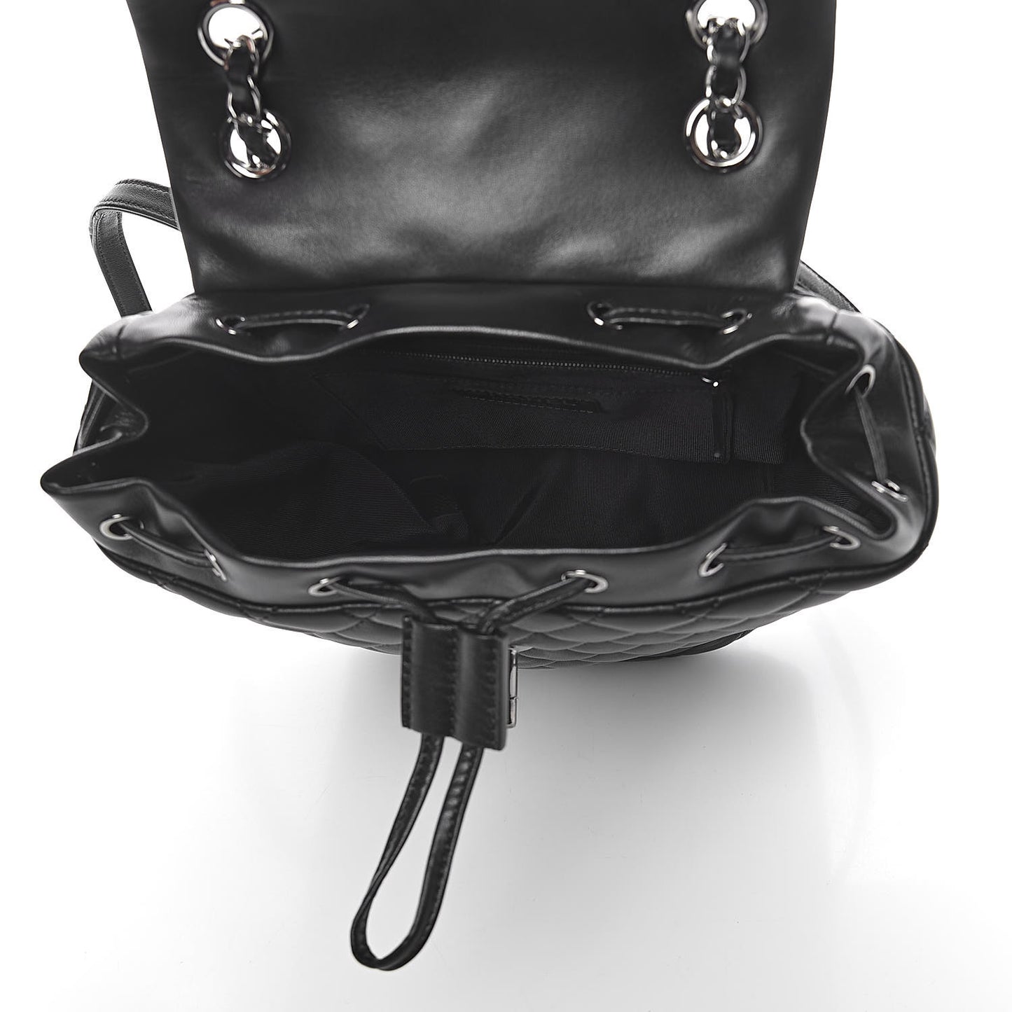 Lambskin Quilted Small Urban Spirit Backpack Black