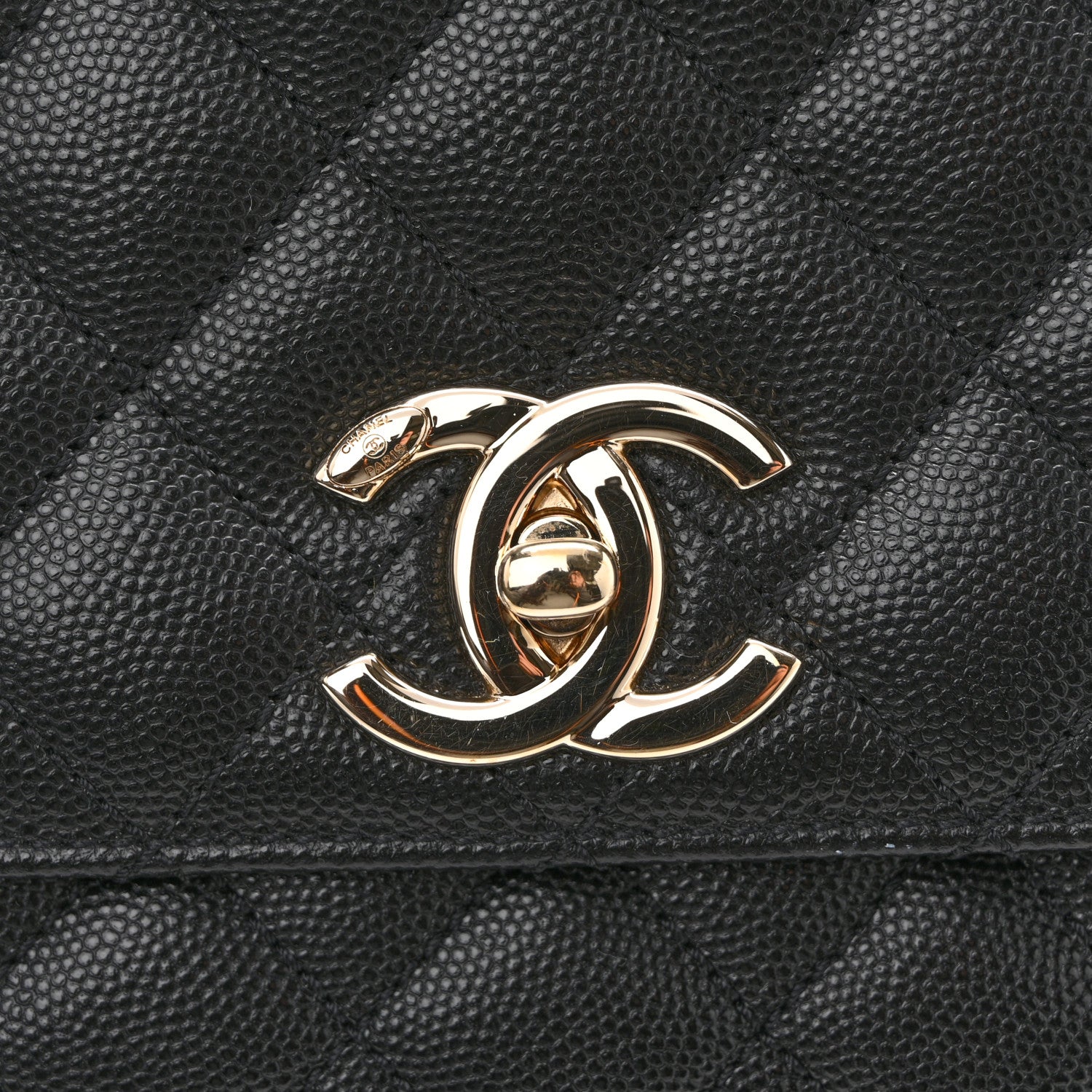 Chanel Caviar Quilted Small Coco Handle Flap Black 12 of 12