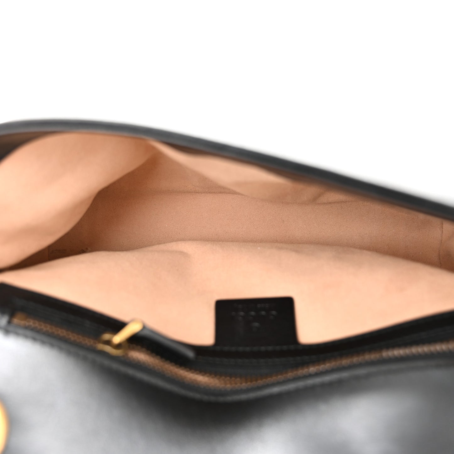 Calfskin Matelasse Small GG Marmont Shoulder Bag Black