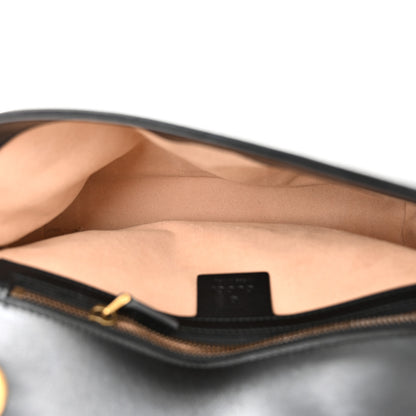 Gucci Calfskin Matelasse Small GG Marmont Shoulder Bag Black 5 of 11