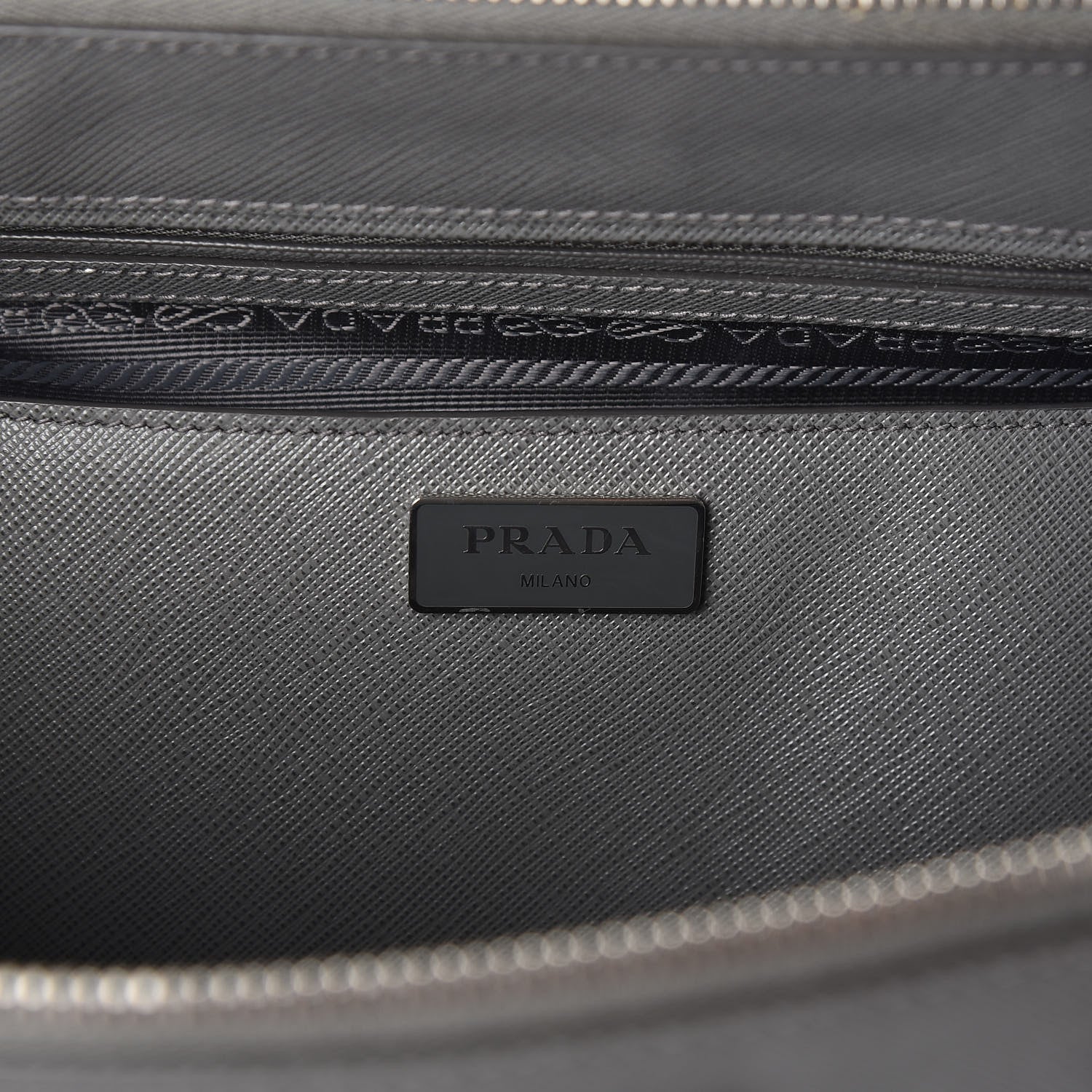 Prada Saffiano Lux Large Galleria Double Zip Tote Marmo 8 of 9