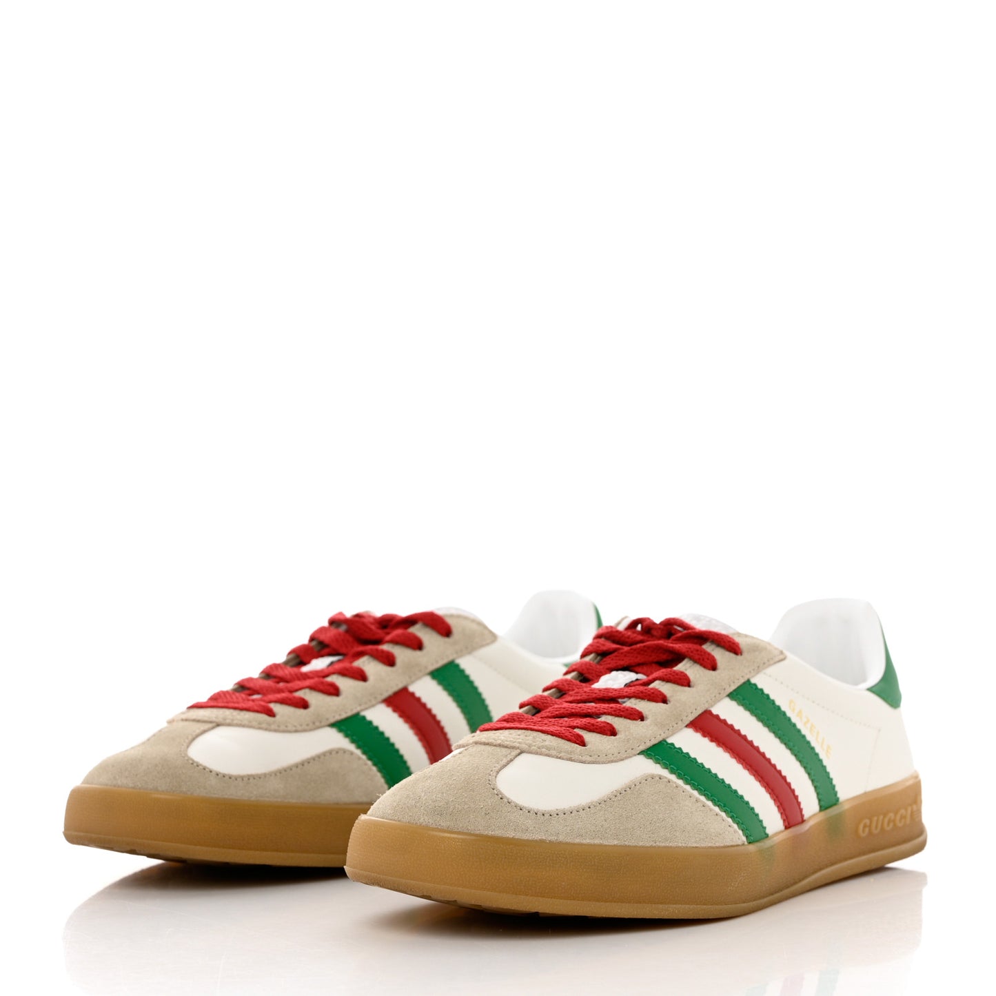 X ADIDAS Suede Madeira Demetra Mens Gazelle Sneakers 10 Oatmeal White New Shamarock Hibiscus Red