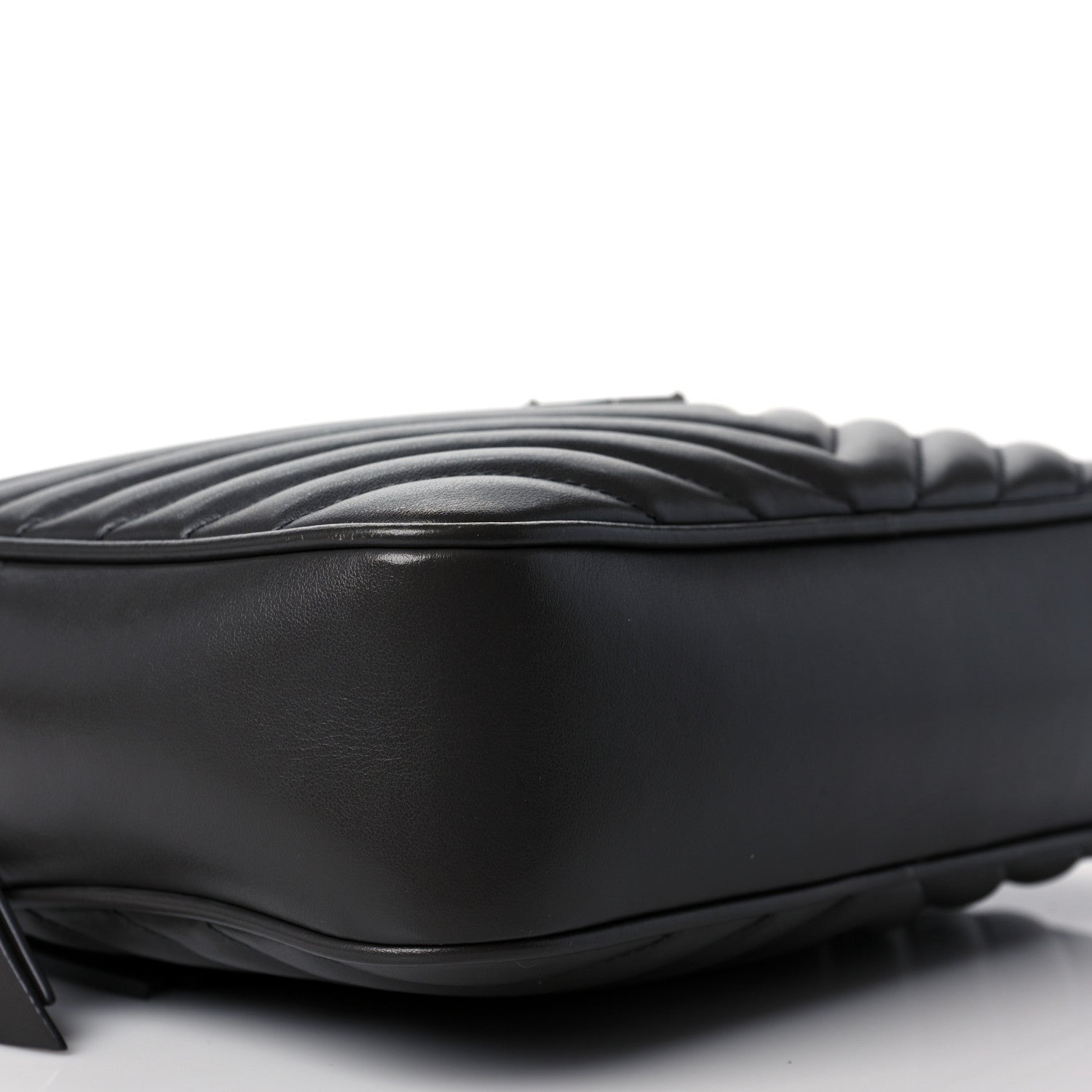 Saint Laurent Calfskin Matelasse Monogram Lou Camera Bag Black 4 of 9