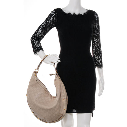 Gucci Guccissima GG Hobo Off White 2 of 8