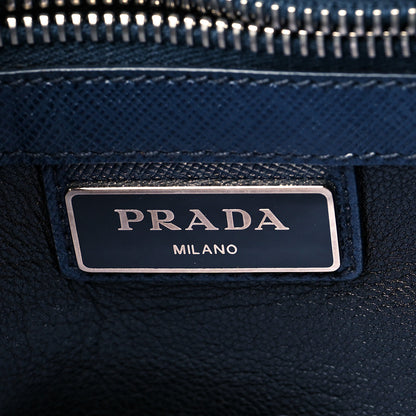 Prada Saffiano Messenger Satchel Bluette 5 of 11